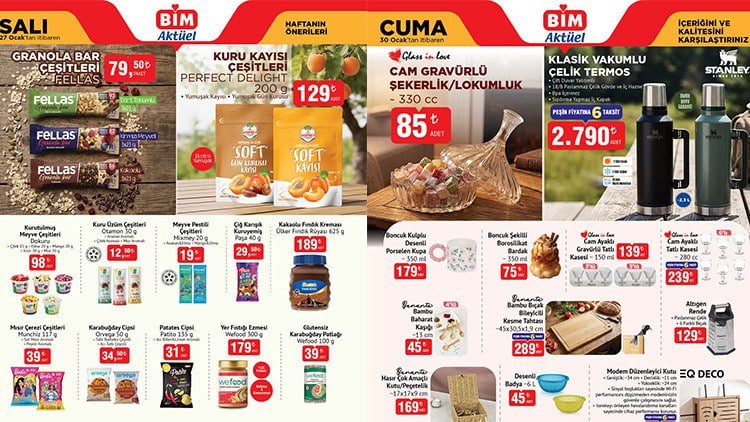 Bim Aktüel 27-30 Ocak 2026 Kataloğu