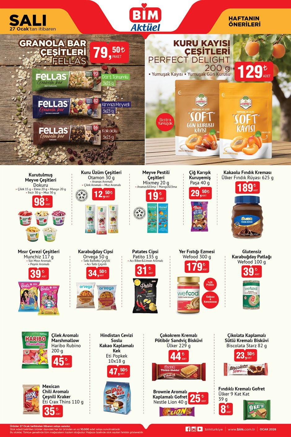 27 Ocak 2026 Bim Kataloğu