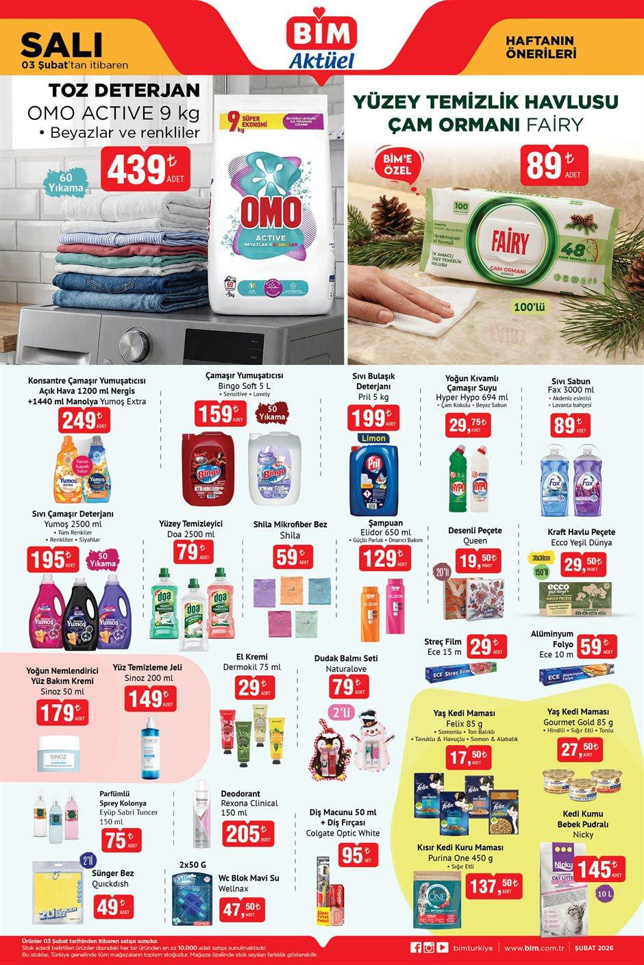 BİM AKTÜEL 3 ŞUBAT 2026 KATALOĞU