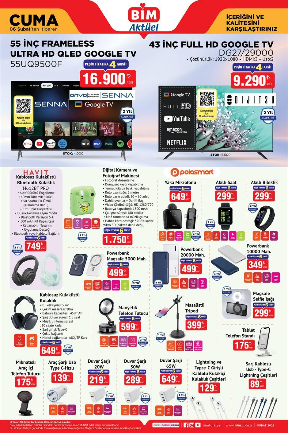 BİM Aktüel 3-6 Şubat 2026 Kataloğu Bu Haftanın Yeni Ürünleri