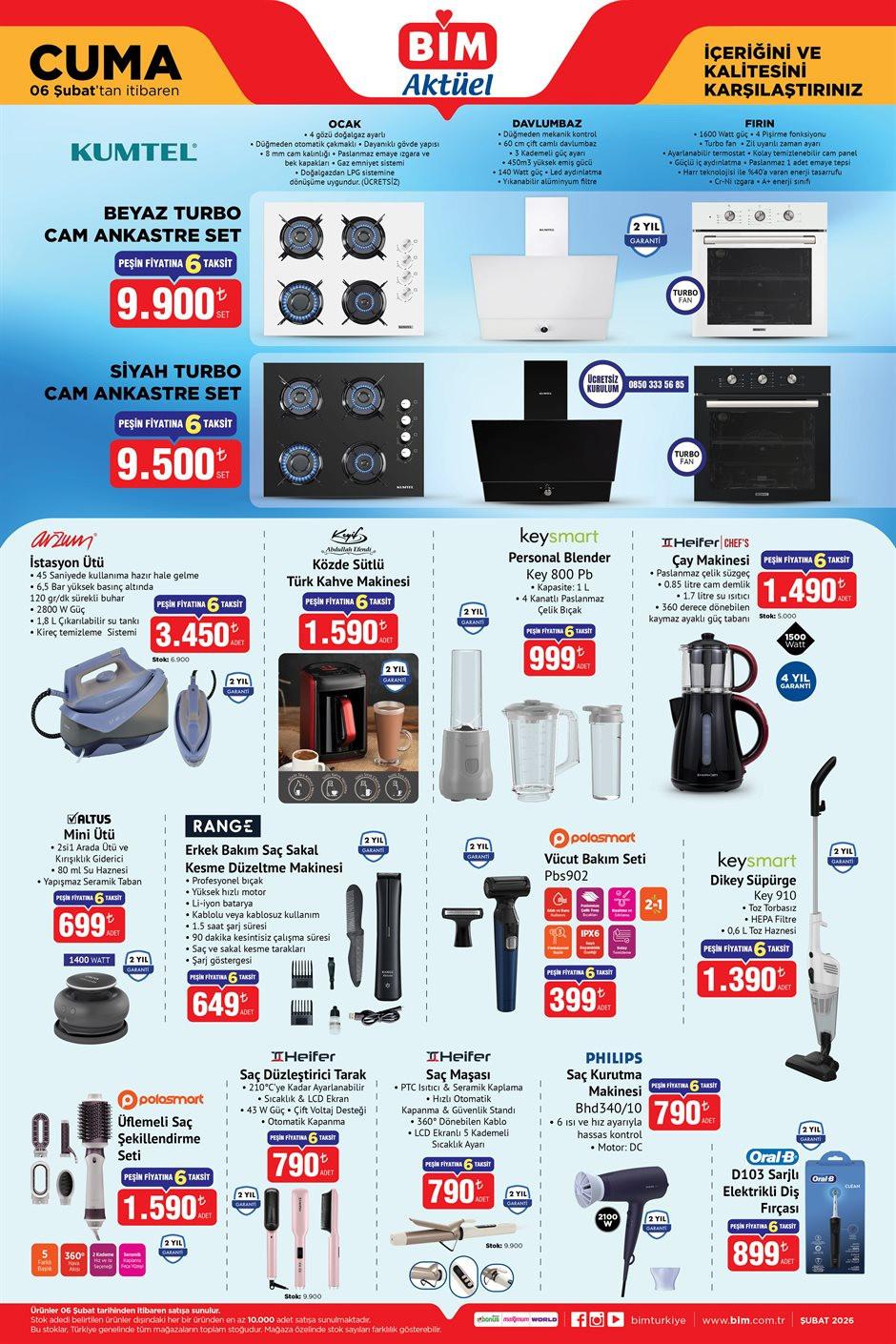 BİM Aktüel 3-6 Şubat 2026 Kataloğu Bu Haftanın Yeni Ürünleri