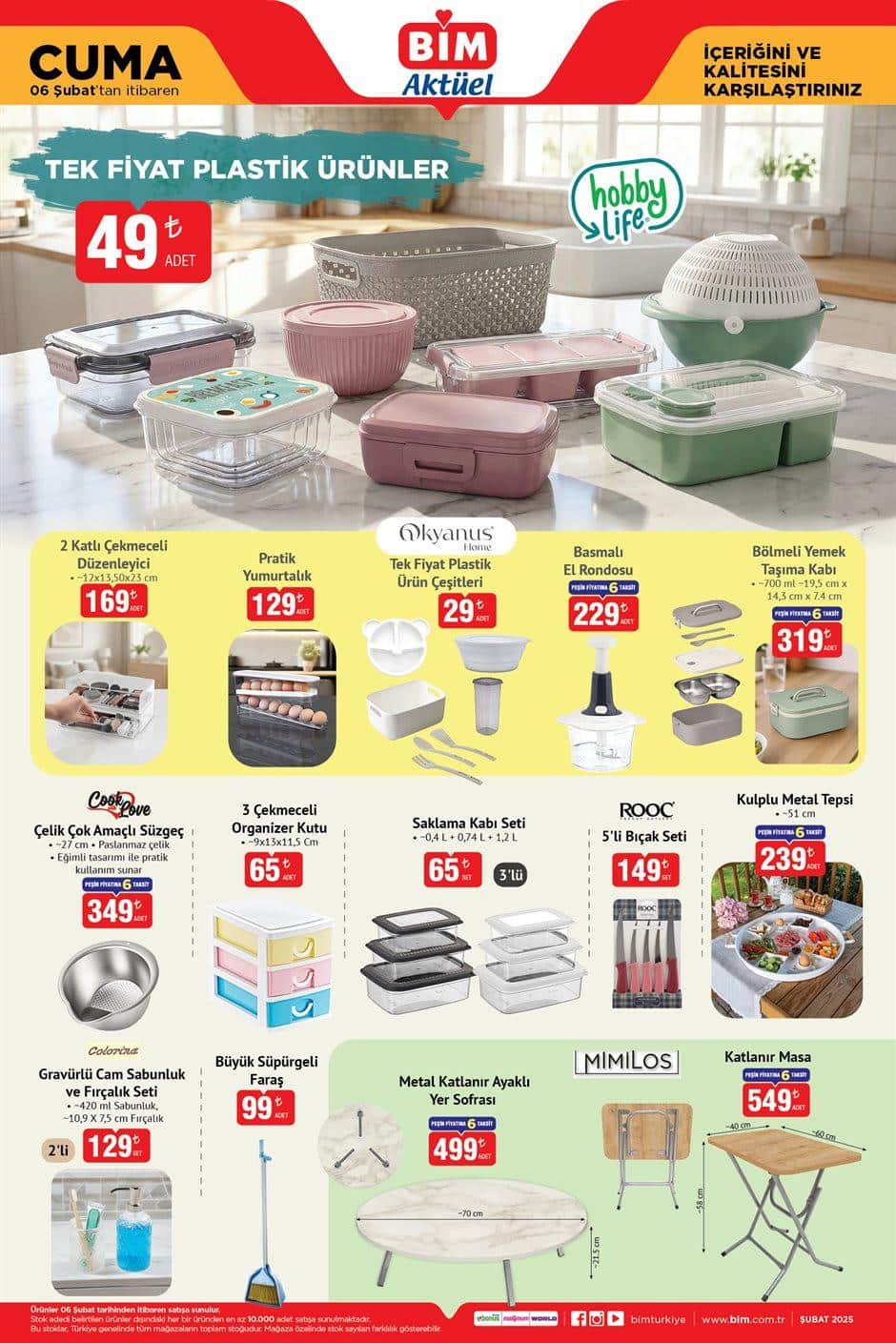 BİM Aktüel 3-6 Şubat 2026 Kataloğu Bu Haftanın Yeni Ürünleri