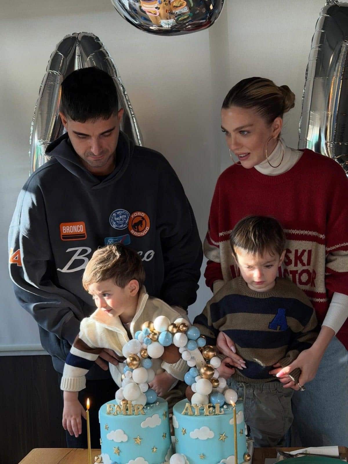 İdo Tatlıses ve Yasemin Şefkatli'den aile arasında doğum günü kutlaması