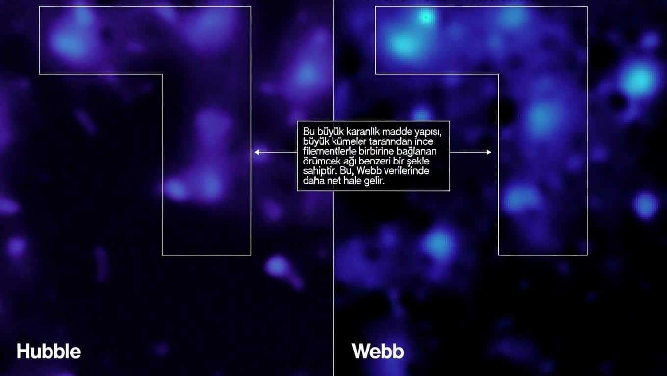 Karanlık Madde Evrenin Görünmez İskeleti Gibi İşliyor