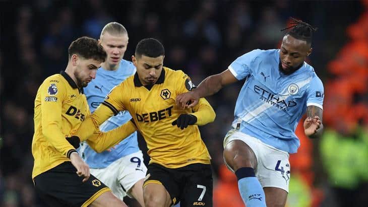 Manchester City, Wolverhampton’u 2-0 Mağlup Ederek Üç Puanı Aldı
