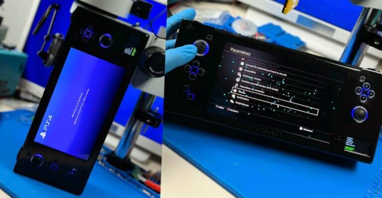 PlayStation 4 Slim Taşınabilir El Konsoluna Dönüştürüldü