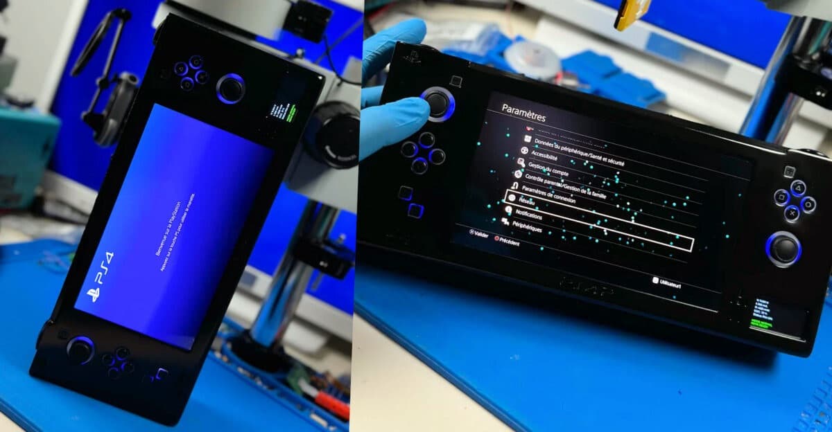 PlayStation 4 Slim Taşınabilir El Konsoluna Dönüştürüldü