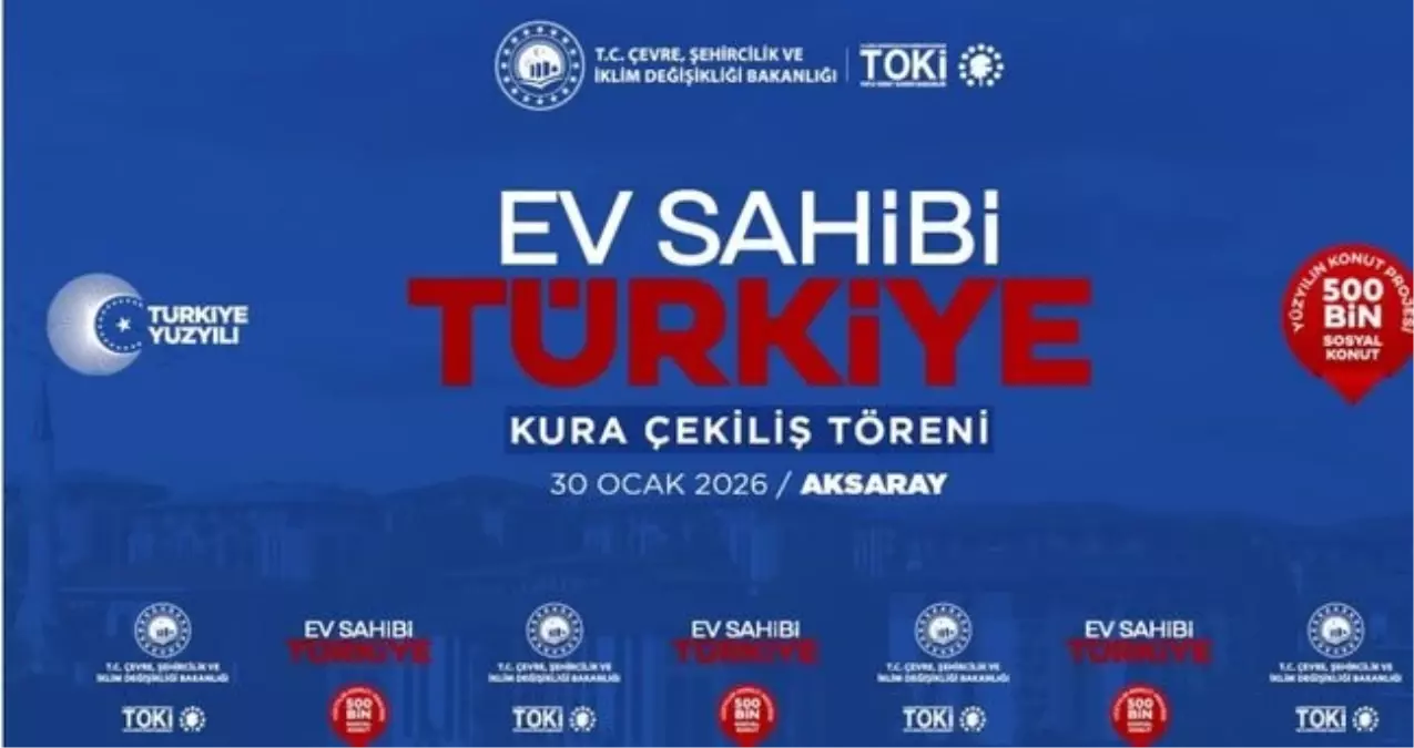 TOKİ Aksaray kura çekimi canlı izle: Kura sonuçları ve yayın saati