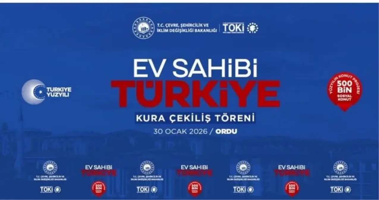 TOKİ Ordu kura çekimi canlı izle: Kura sonuçları ve yayın saati