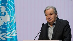 UN Secretary-General Antonio Guterres warns that the United Nations is