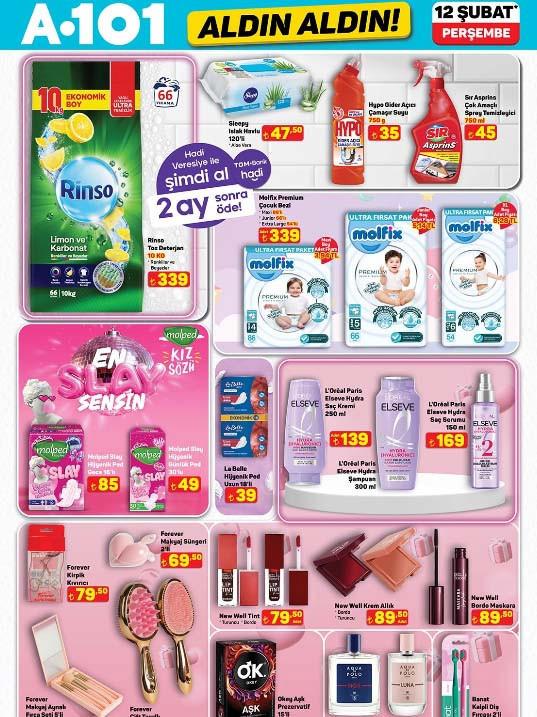 A101 12 Şubat 2026 Aldın Aldın kataloğunda indirimli ürünler ve yeni hafta fırsatları