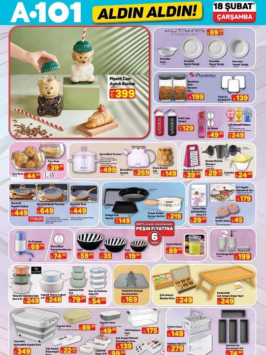 A101 Aktüel Ürünler Afişi 18 Şubat 2026 || Bu Hafta A101 Aldın Aldın Kataloğunda İndirimde Olan Ürünler