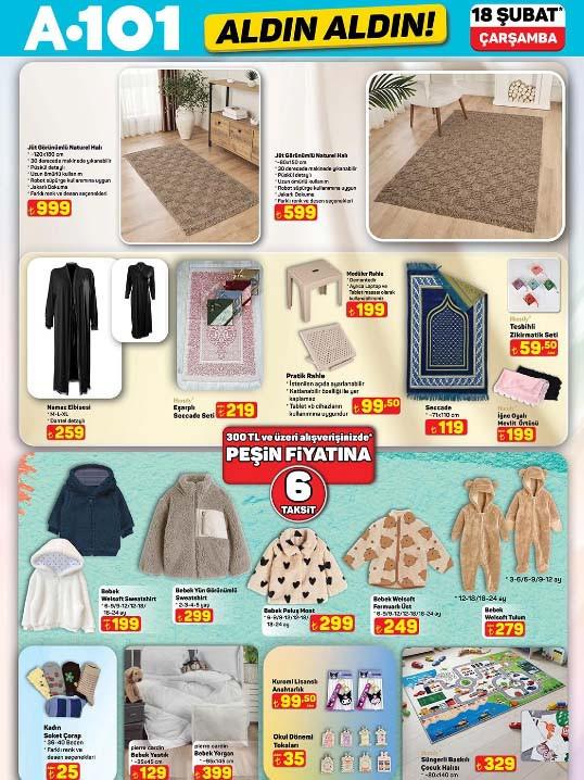 A101 Aktüel Ürünler Afişi 18 Şubat 2026 || Bu Hafta A101 Aldın Aldın Kataloğunda İndirimde Olan Ürünler