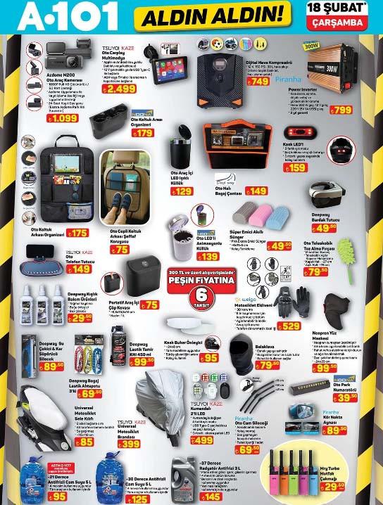 A101 Aktüel Ürünler Afişi 18 Şubat 2026 || Bu Hafta A101 Aldın Aldın Kataloğunda İndirimde Olan Ürünler