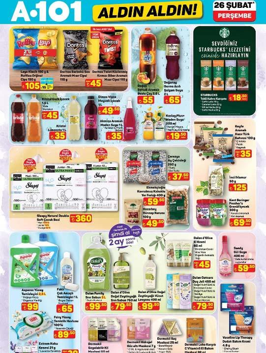 A101 Aldın Aldın 26 Şubat 2025 Aktüel Ürünler Kataloğu ve İndirimli Ürünler Listesi