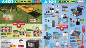 A101 26 Şubat 2025 Aldın Aldın kataloğundaki en yeni aktüel