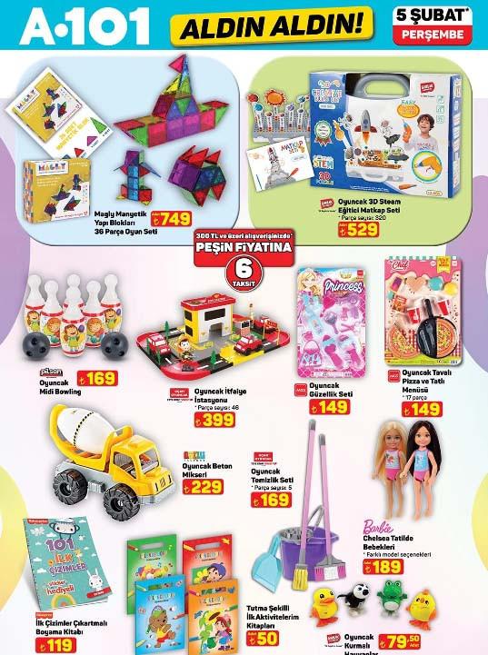 A101 Aldın Aldın Kataloğu 5 Şubat 2026 Perşembe İndirimli Ürünler Listesi