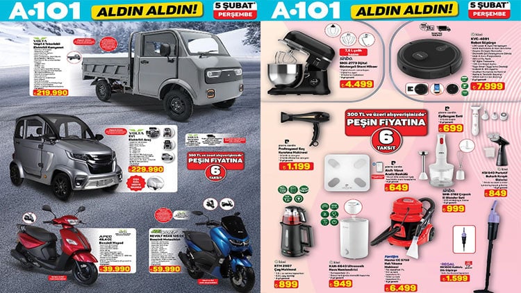 A101 Aldın Aldın Kataloğu 5 Şubat 2026 Perşembe İndirimli Ürünler Listesi
