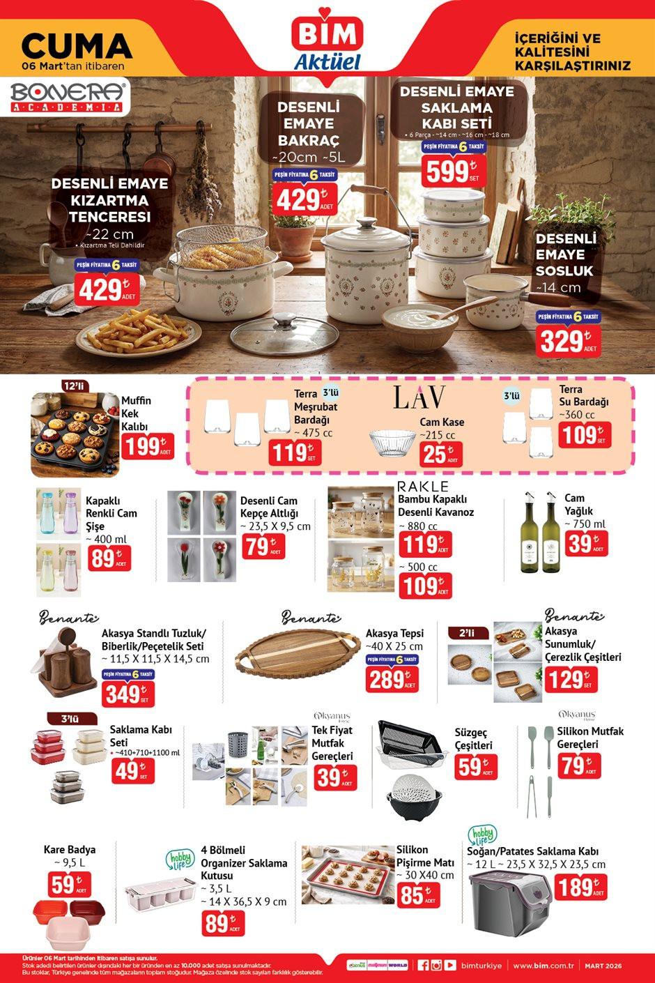6 Mart 2026 BİM Aktüel Ürünleri