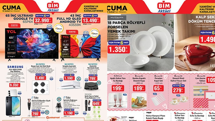 Bim Aktüel Kataloğu 13 Şubat 2026 İndirimli Ürünler Listesi