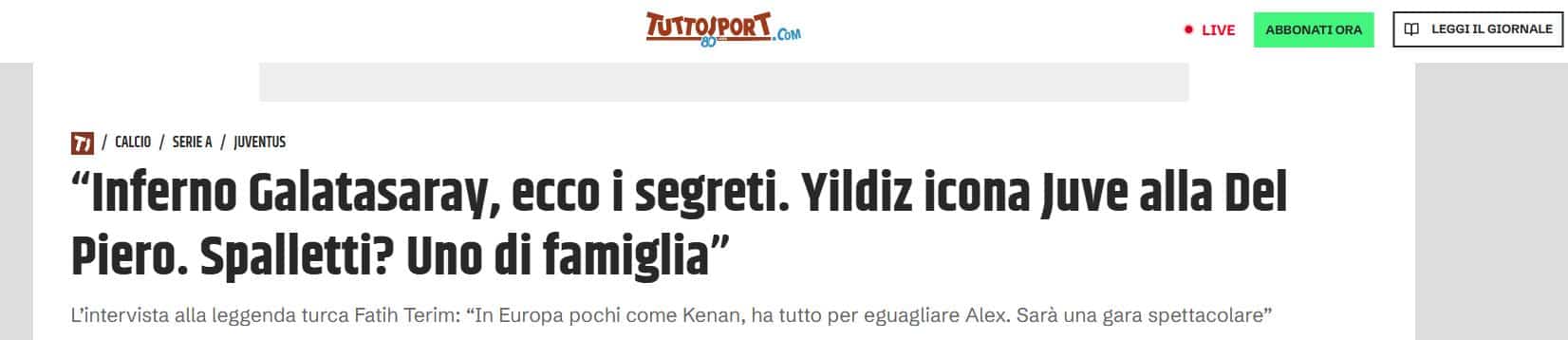 Fatih Terim'den Galatasaray - Juventus Maçı Öncesi Dikkat Çeken Açıklamalar