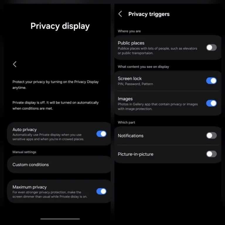 Akıllı Gizlilik: Auto Privacy ve Maximum Privacy Modları