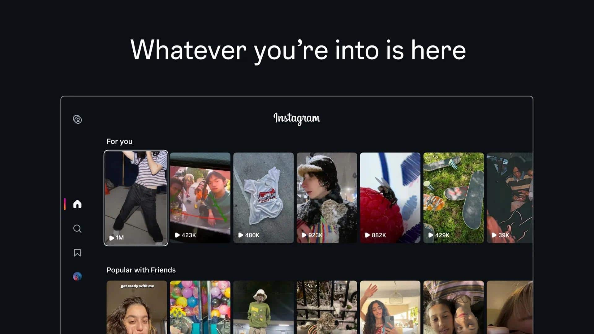 Instagram TV Uygulaması Google TV'de Yayında