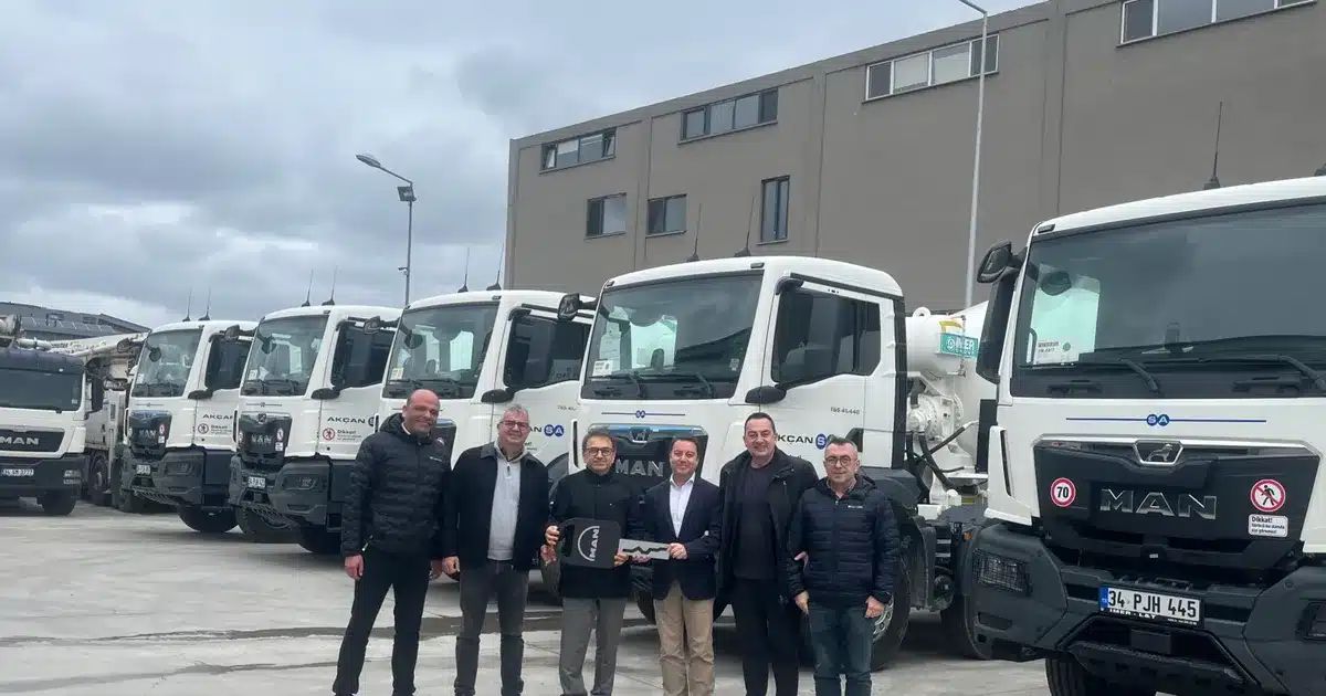 MAN ve Akçansa İş Birliğini 19 Yeni Araçla Güçlendirdi