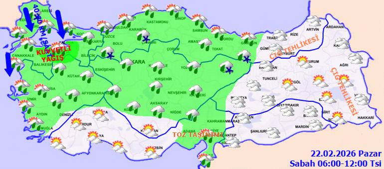 Kuvvetli Yağış Uyarısı