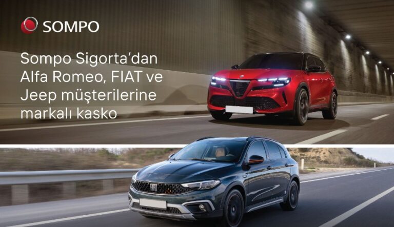 Sompo Sigorta Alfa Romeo, FIAT ve Jeep müşterilerine özel kasko avantajı sunuyor
