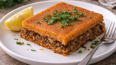 Tepside içli köfte tarifi ve malzemeleriyle nefis bir lezzet hazırlayın.