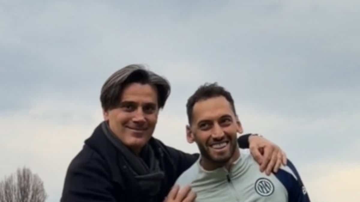 Vincenzo Montella’dan Inter’e ziyaret: Hakan Çalhanoğlu ile buluştu