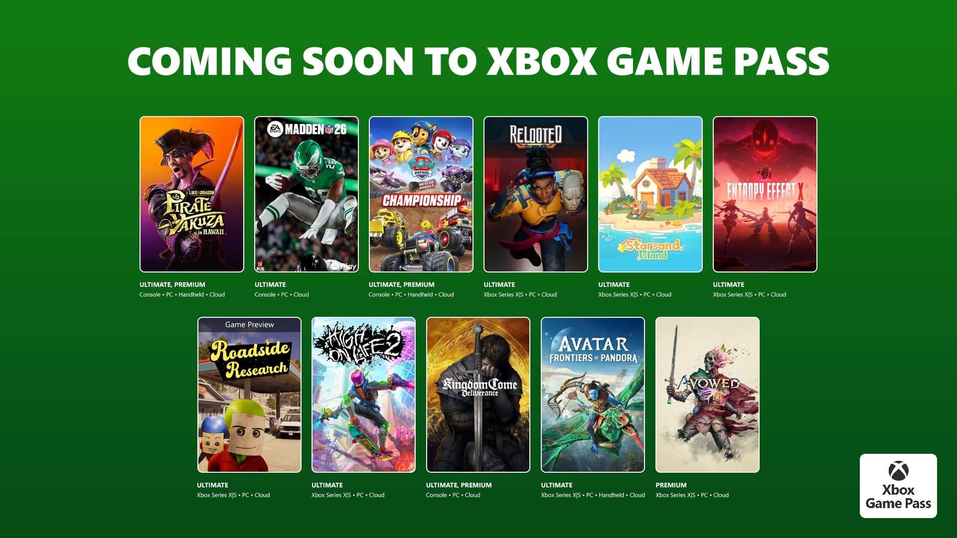 Xbox Game Pass Şubat Ayı Oyun Güncellemeleri