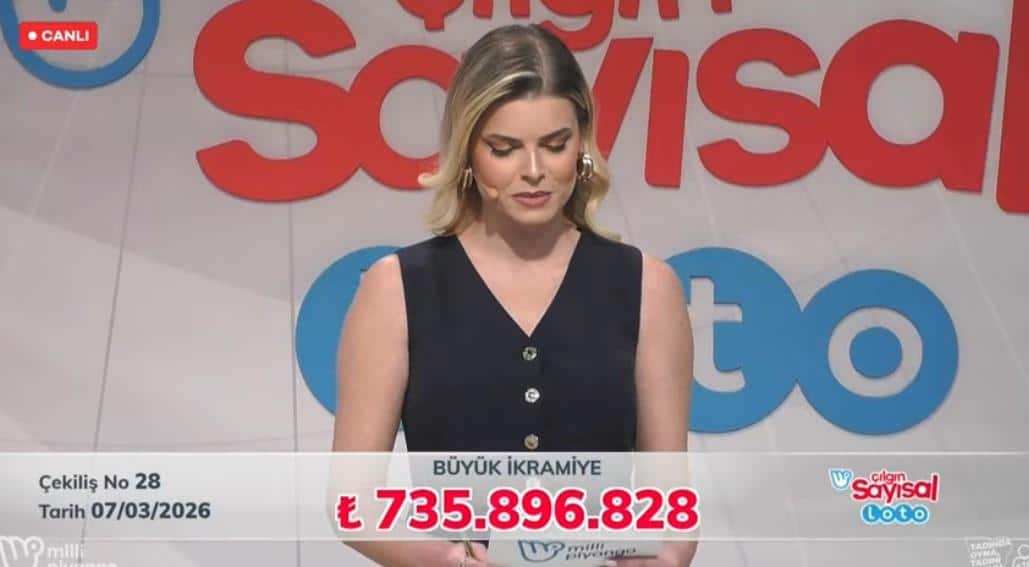 7 Mart 2026 Çılgın Sayısal Loto Sonuçları