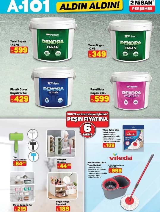 A101 2 Nisan 2026 Aldın Aldın Kataloğu ve İndirimli Ürün Listesi