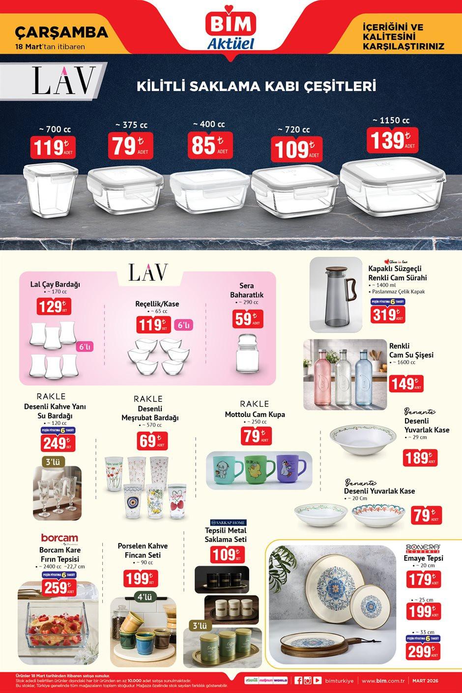 BİM 17-18-20 Mart 2026 Aktüel Ürünler Kataloğu Yayınlandı