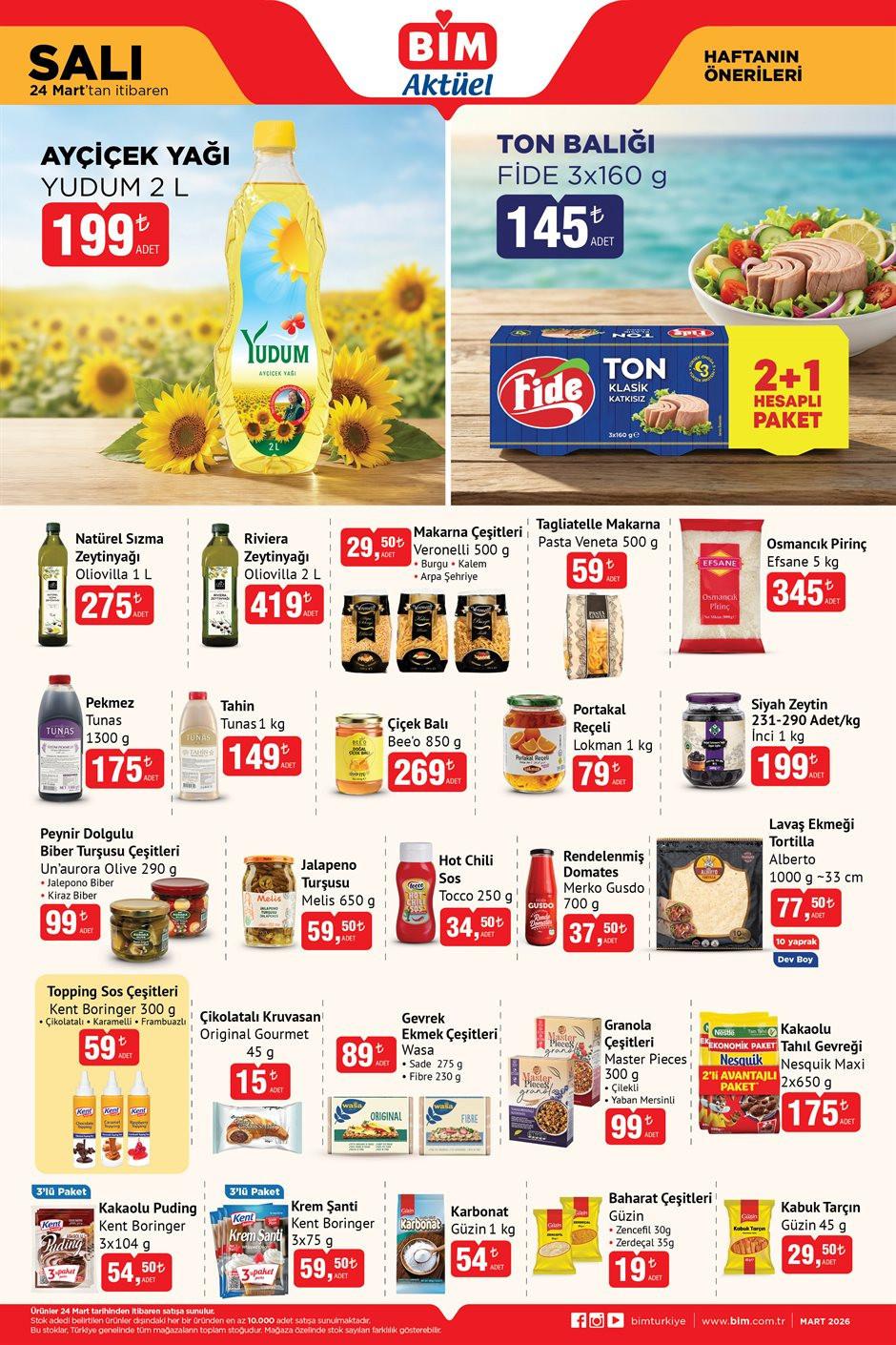 BİM 27 Mart 2026 Aktüel Ürünler Kataloğu