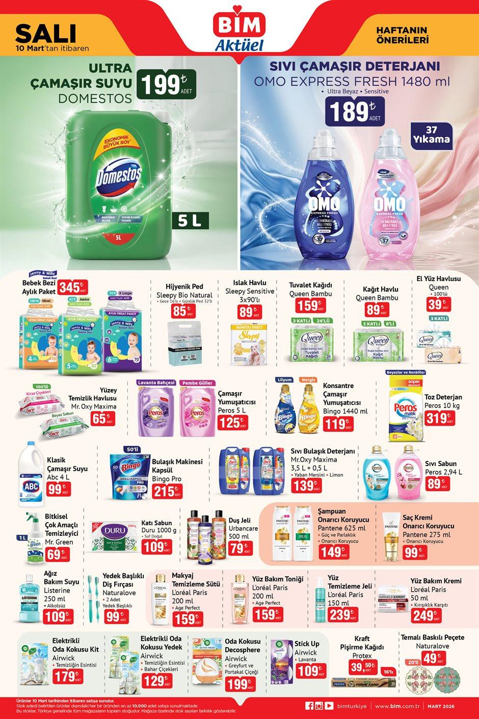 BİM Aktüel 13 Mart 2026 Ürünleri