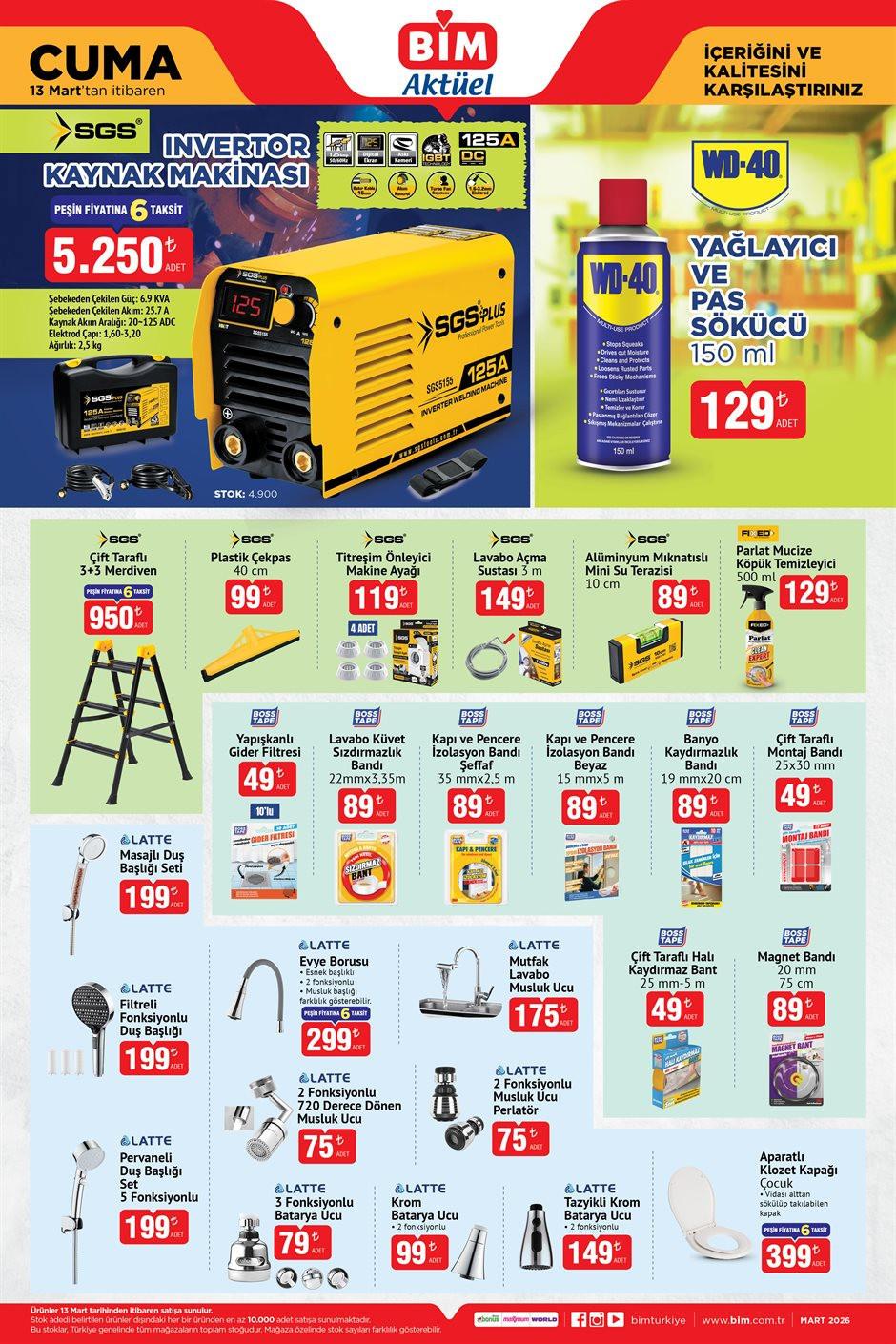BİM Aktüel 10-11-13 Mart 2026 Kataloğu Yayınlandı
