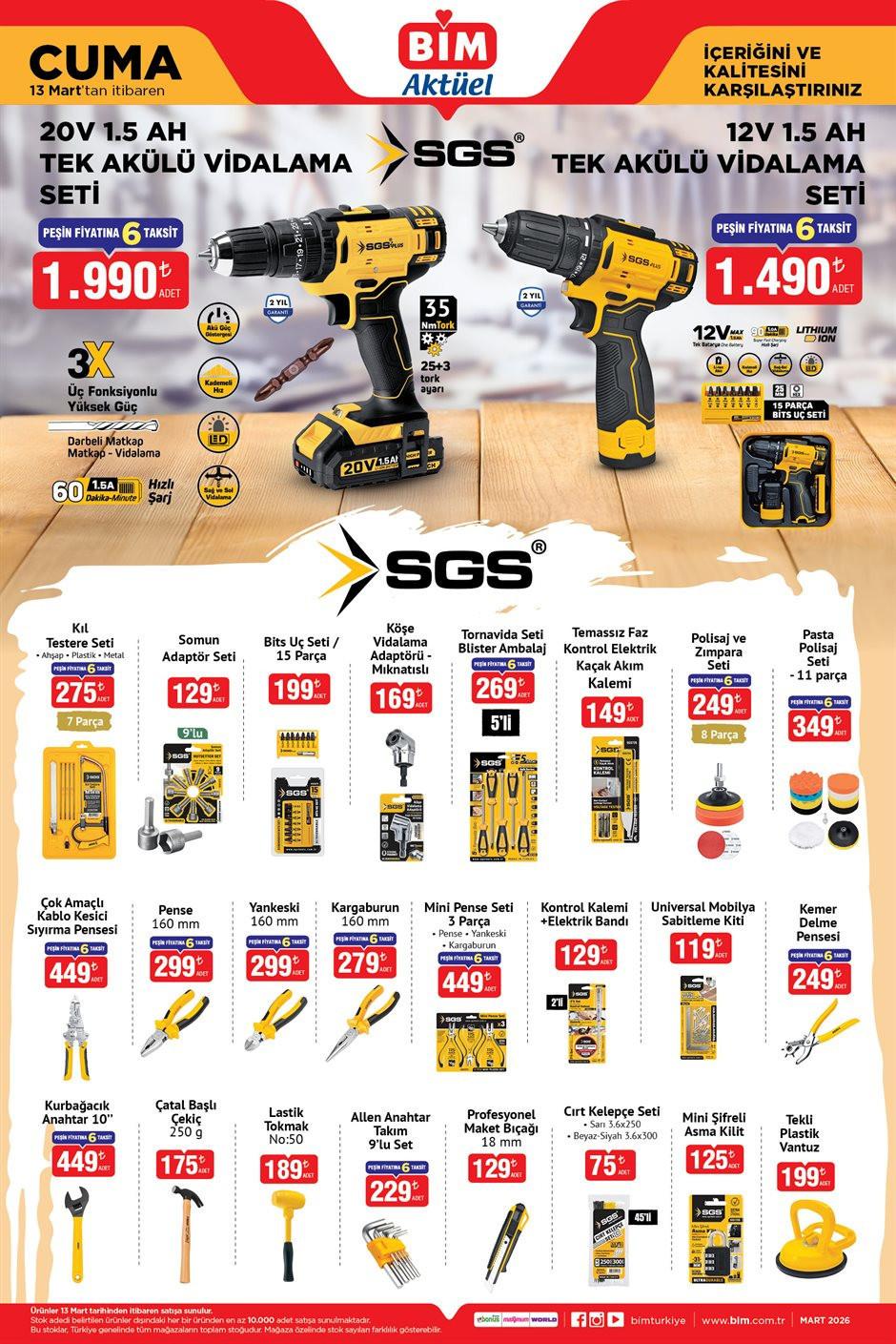 BİM Aktüel Ürünler Listesi