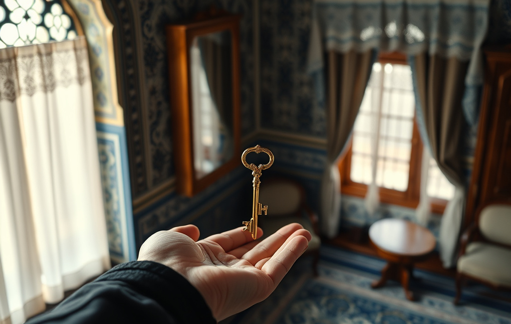 Rüyada altın anahtar almak, yeni keşifler ve başarının kapılarını açar.