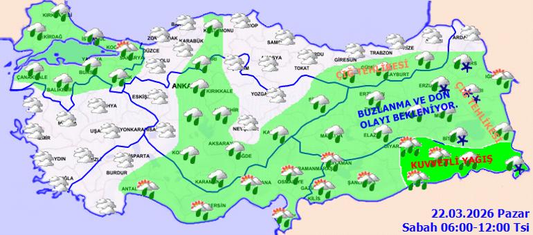 Gaziantep ve Şanlıurfa İçin Yağış Uyarısı