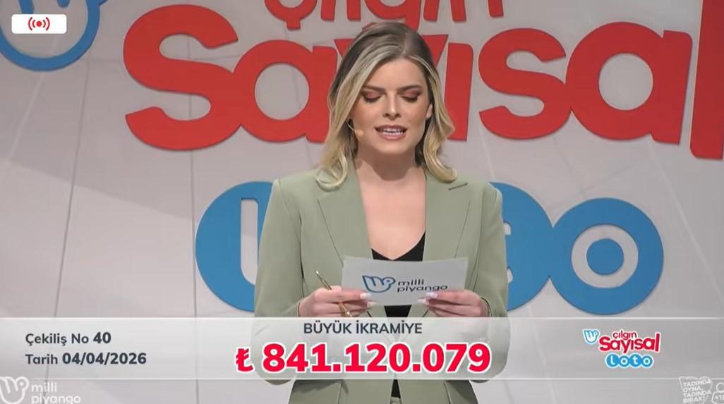 4 Nisan 2026 Çılgın Sayısal Loto Kazanan Numaralar