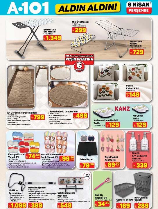 A101 9 Nisan 2026 Aktüel Ürünler Kataloğu ve Fiyat Listesi