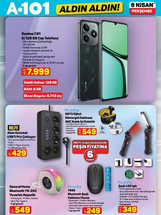 A101 9 Nisan 2026 Aktüel Fiyat Listesi