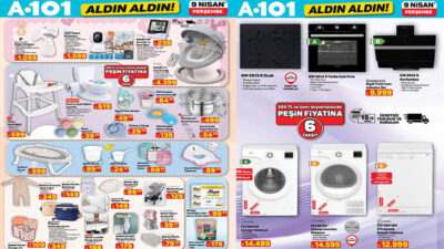 A101 9 Nisan 2026 aktüel ürünler kataloğu ve fiyat listesi!