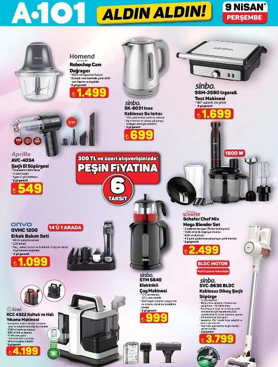 A101 9 Nisan 2026 Aktüel Fiyat Listesi