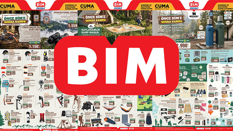 BİM 24 Nisan 2026 Aktüel Kataloğu Kamp ve Çadır Ürünleri