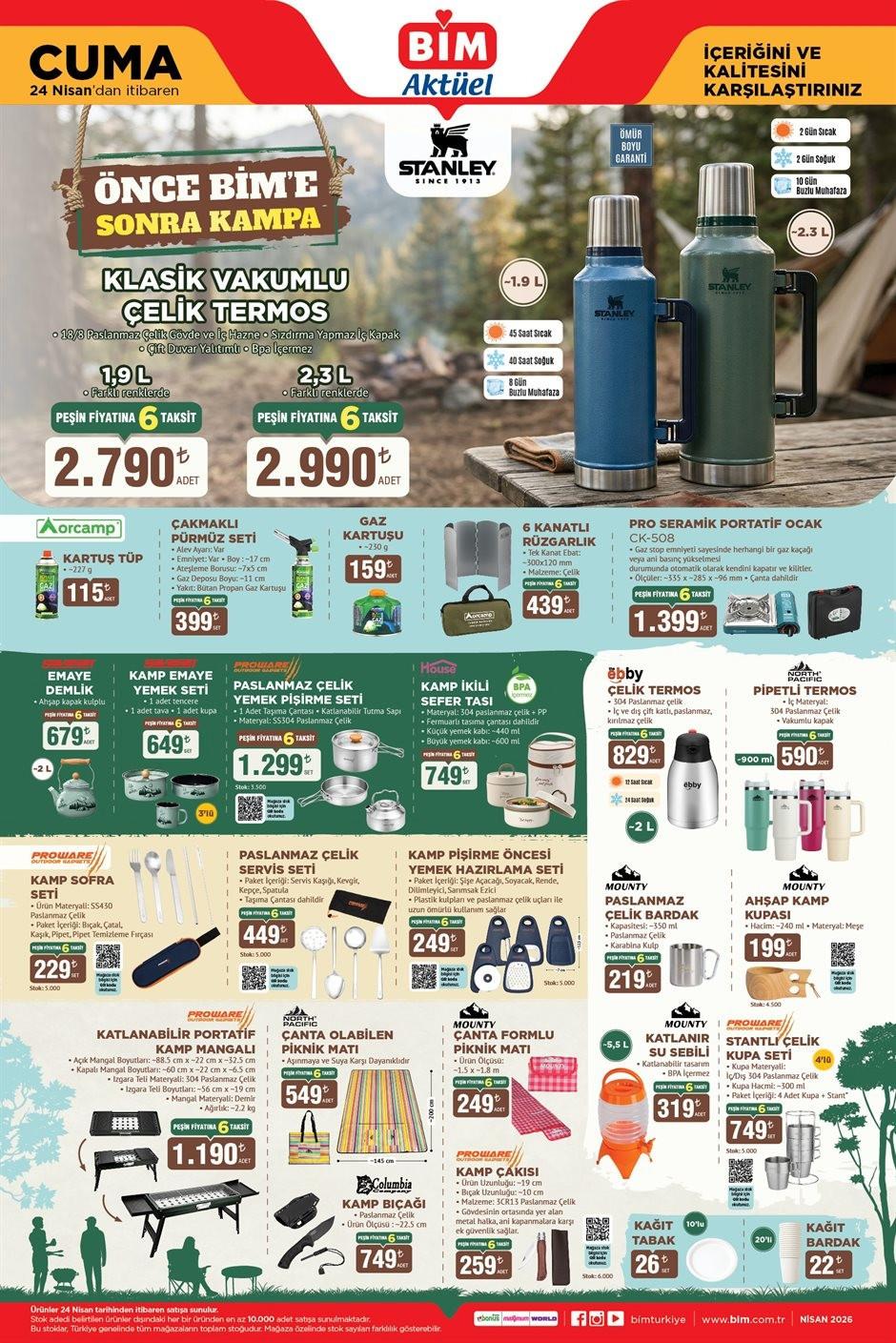 BİM Aktüel 24 Nisan 2026 Kataloğu Ürün Listesi