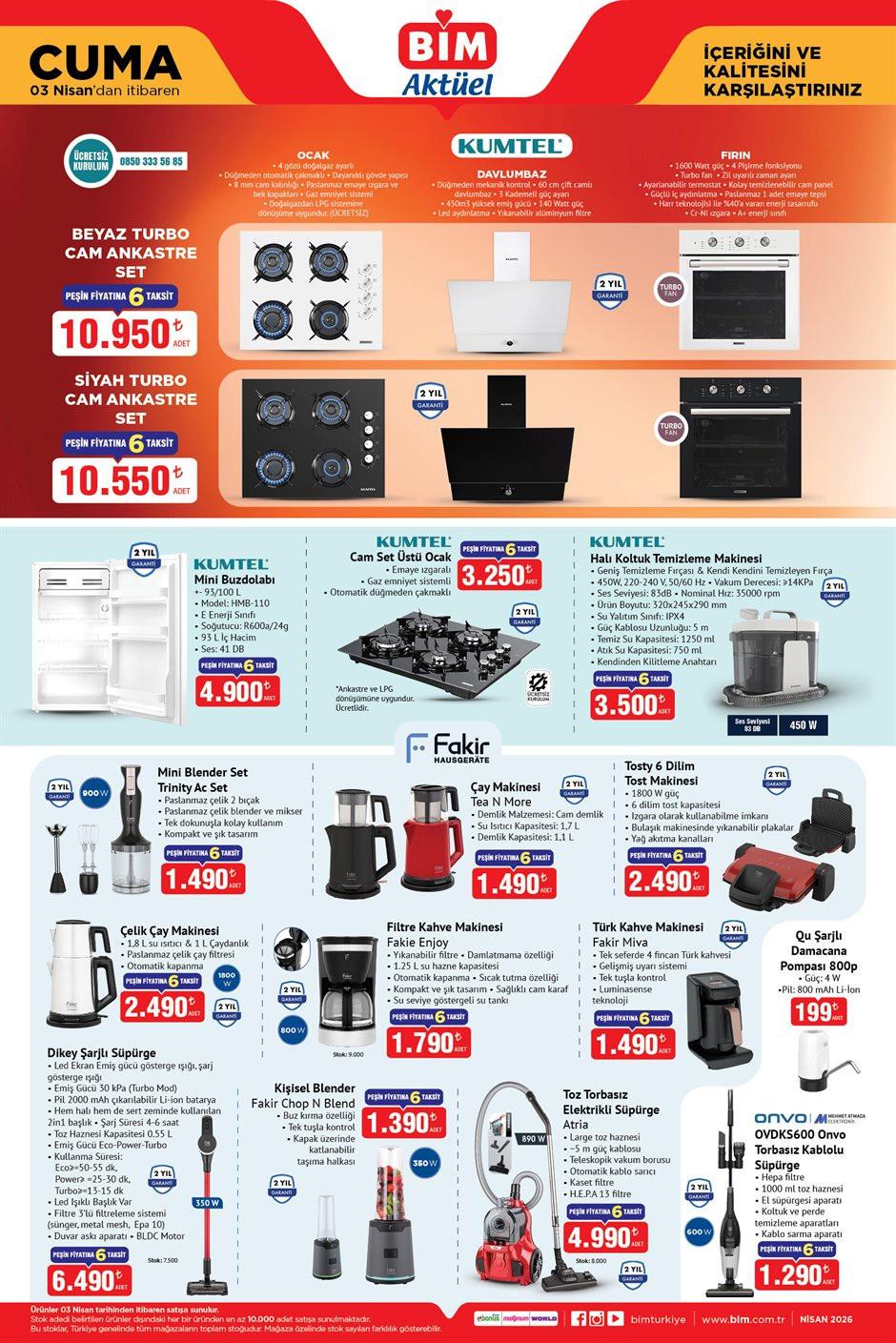 BİM Aktüel 3 Nisan 2026 Kataloğu İndirimi Başladı